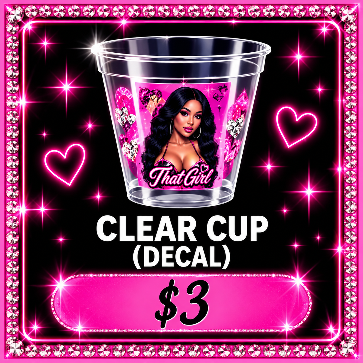 Custom Clear Cup