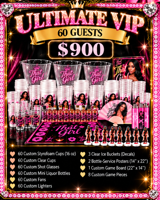 Creative Customs Ultimate VIP 60 Guests $900