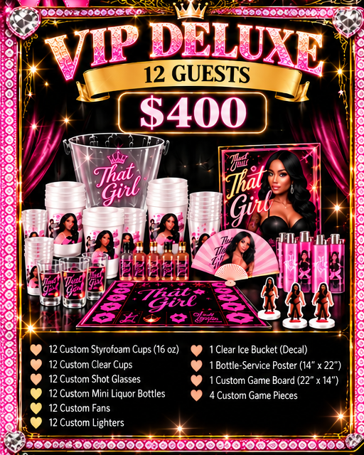 Creative Customs VIP Deluxe 12 Guests $400